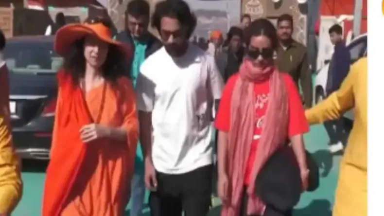 राजकुमार राव पहुंचे प्रयागराज, पत्नी संग लगाएंगे गंगा में डुबकी