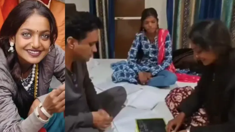 कजरारी आंखों वाली मोनालिसा की पढ़ाई शुरू, फिल्म निर्माता बने टीचर