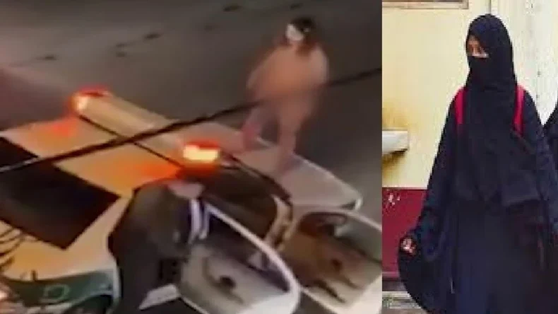 ईरान में हिजाब बैन: नंगे होकर पुलिस की गाड़ी पर चढ़ गई मुस्लिम महिला, बोली क्या करोगे, Video देखकर उड़ जाएंगे होश