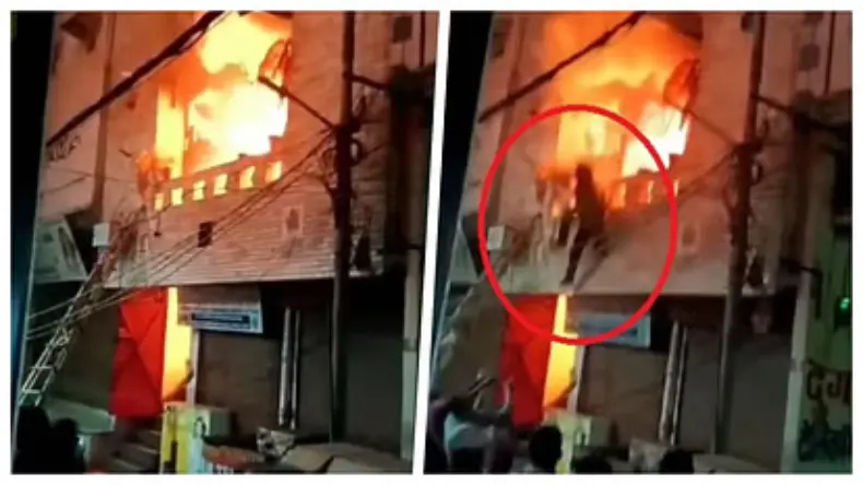 नांगलोई के मकान में आग लगने से बड़ा हादसा, जान बचाने की खातिर दूसरी मंजिल से कूदे लोग