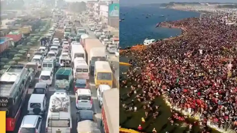 महाकुंभ में लगा दुनिया का सबसे बड़ा महाजाम, प्रयागराज के हर रास्ते में फंसी हजारों गाड़ियां, एमपी बॉर्डर तक चक्का जाम
