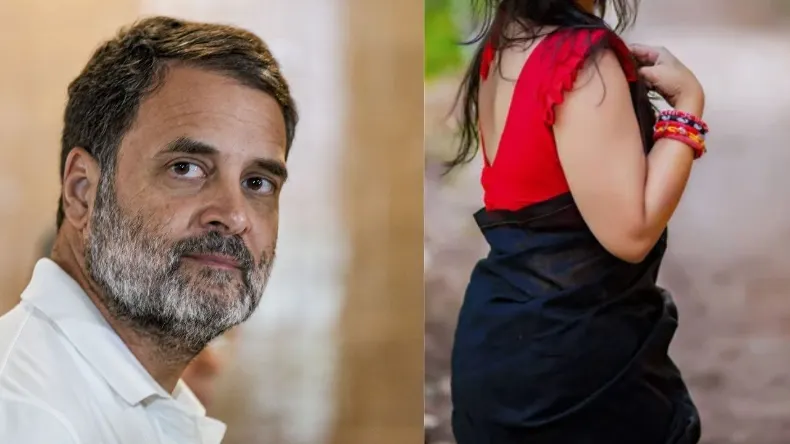 राहुल गांधी को वोटिंग के दौरान महिला ने किया इशारा, फिर इधर-उधर देखकर किया… देखें वीडियो