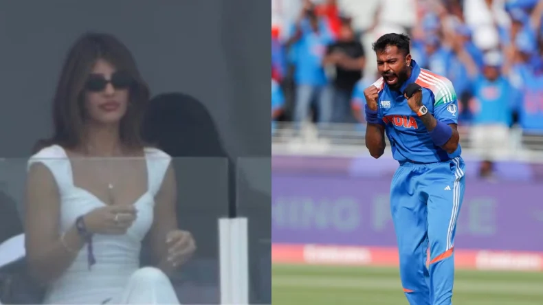Ind Vs Pak मैच में हार्दिक पांड्या की नई गर्लफ्रेंड जैस्मीन वालिया ने लूटी लाइमलाइट, क्रिकेटर को भेजी फ्लाइंग Kiss