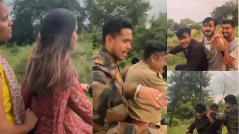 Video: सरेआम लड़कियों के साथ कर रहे थे छेड़खानी, दिलफेंक लड़कों का पुलिस ने उतारा आशिकी का भूत, देखें वीडियो