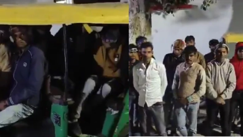 ड्राइवर ने दिया यमराज को न्योता, चार सीटर रिक्शा और 19 लोग, साँस लेने की भी जगह नहीं
