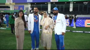 Kohli with Shami Mother