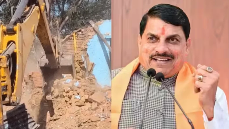 MP में गाय काटने वाले कट्टरपंथियों के घर पर मिनटों में चला बुलडोजर, लोग बोले- वाह मोहन यादव जी वाह!