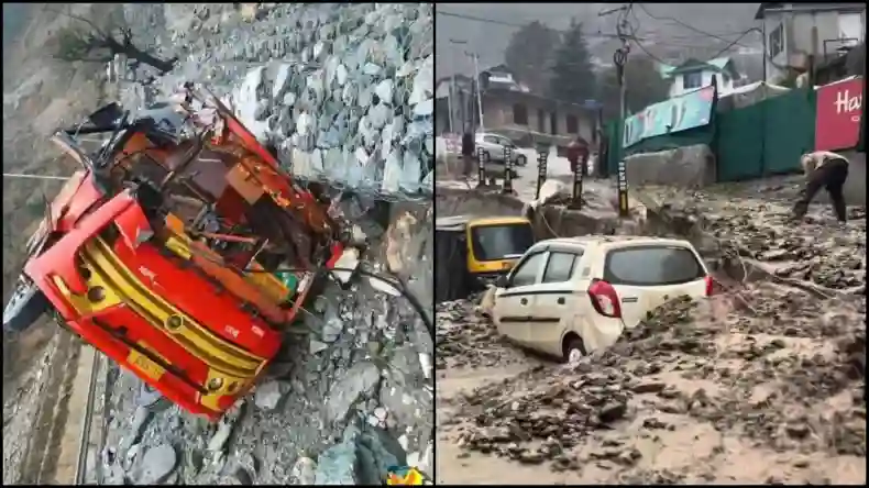 हिमाचल प्रदेश में बादल फटने से मचा हाहाकार, मलबे में दबे वाहन, ट्रांसफार्मर हुए ठप