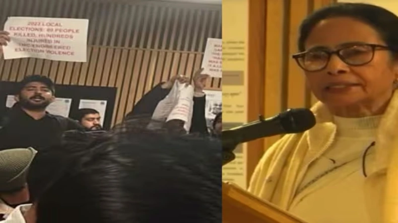 कितने हिंदू मारे गए? ऑक्सफ़ोर्ड में ममता पर टूट पड़े लंदन के हिंदू, Video में चिल्लाती हुई दिखीं CM ममता बनर्जी