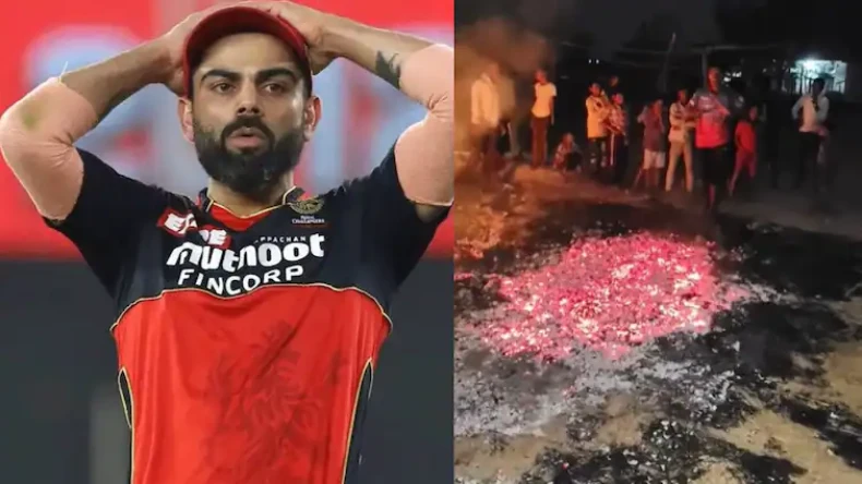 RCB फैंस की दीवानगी की हद! टीम के लिए आग के अंगारों पर चलने का वीडियो वायरल