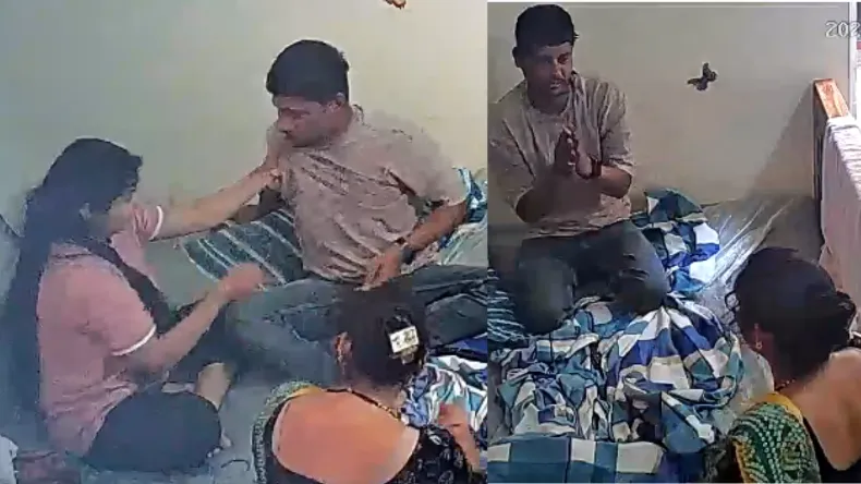 बीवी के जुल्म से परेशान पति की फरियाद,  ‘मुझे बचाओ साहब!’ सीसीटीवी में कैद हुई सनसनीखेज पिटाई