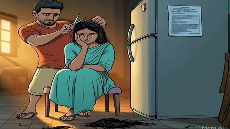 दहेज में कूलर-फ्रिज नहीं मिला तो काट दी पत्नी की चोटी, हरदोई में पति की हैवानियत