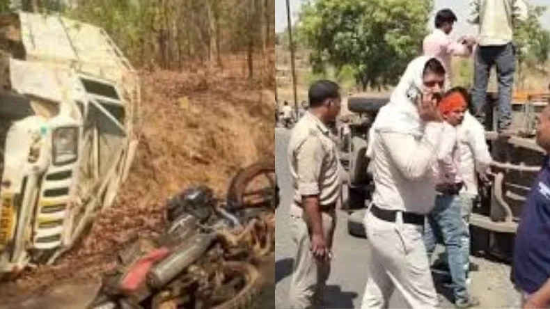 बारातियों से भरी पिकअप अनियंत्रित होकर पलटी, 6 लोगों की मौत, 27 घायल