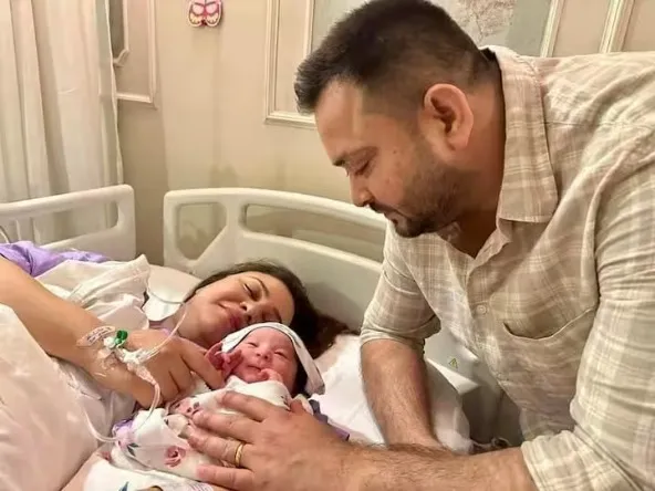 लालू यादव के घर गूंजी किलकारी, तेजस्वी यादव ने बेटे का फोटो दिखाकर कहा जय हनुमान