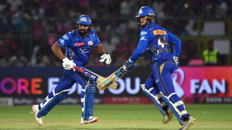 RR vs MI: मुंबई ने राजस्थान को दिया 218 रन का लक्ष्य, रोहित और रिकेलटन की फिफ्टी
