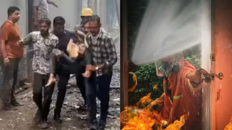 अजमेर होटल में लगी भयानक आग, 4 की मौत, मां ने बच्चे को बचाने के लिए खिड़की से फेंका