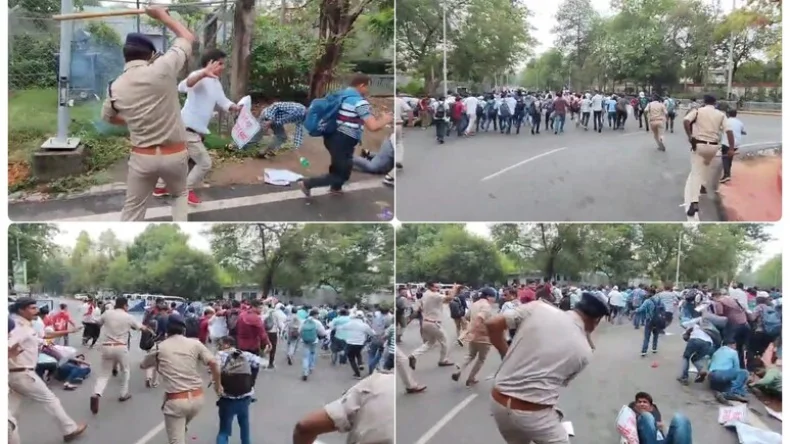 BPSC छात्रों का फिर से बवाल, सीएम हाउस के सामने प्रदर्शन कर रहे छात्रों पर बिहार पुलिस ने बरसाईं ताबड़तोड़ लाठियां